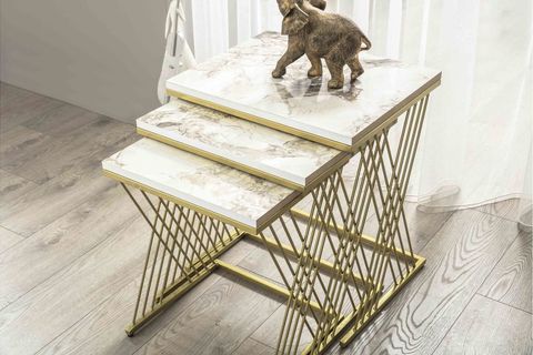 VİENNA SEHPA, GOLD MERMER