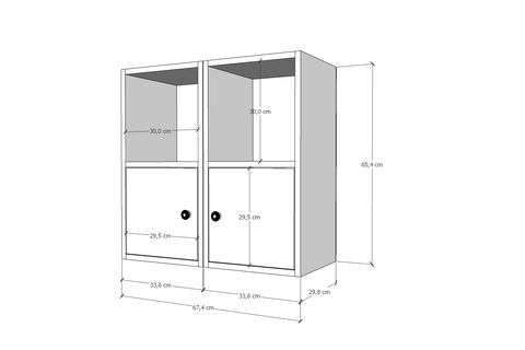 YUSUF KOMODİN, 2 KAPAKLI, KMD-1010-Ç