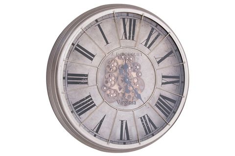 ÇARKLI GÜMÜŞ METAL YUVARLAK SAAT