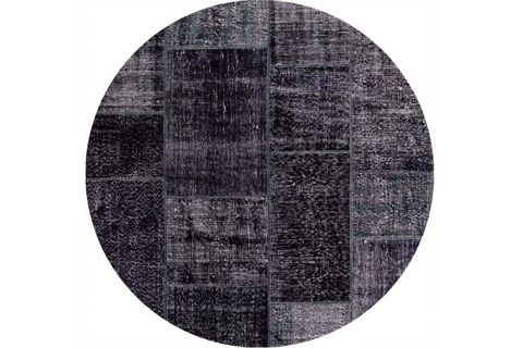 ARTLOOP PATCHWORK DESENLİ JAZZ DEKORATİF ŞÖNİL DOKUMA SİYAH HALI AL 81 150X230