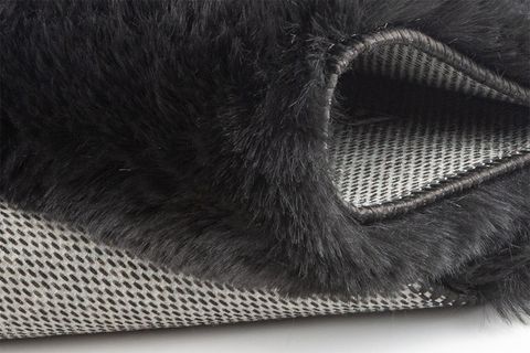 TAVŞAN POST MODERN MAKİNE HALISI, SİYAH, 80X300