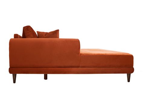 NERO KADİFE KÖŞE KOLTUK, KİREMİT, 250X160, SOL KÖŞE