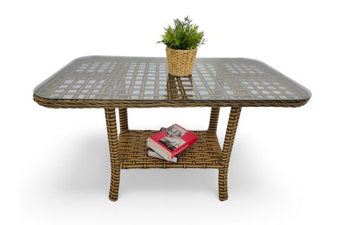 PAVİA RATTAN İKİLİ BAHÇE MOBİLYASI, KAHVERENGİ