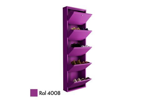 VEGA KİLİTLİ METAL AYAKKABILIK, MÜRDÜM, 5 KAPAKLI