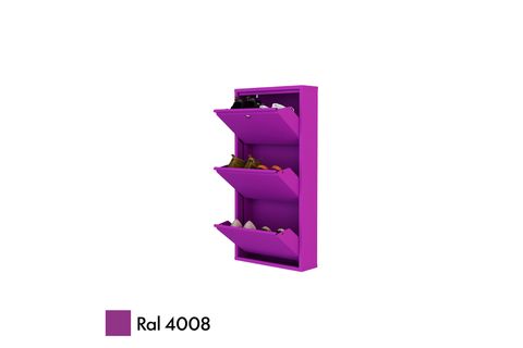 VEGA KİLİTLİ METAL AYAKKABILIK, MÜRDÜM, 3 KAPAKLI