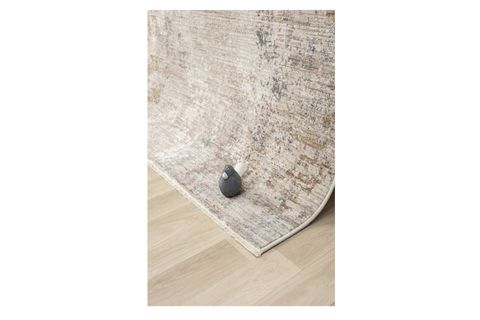 VİNTAGE ESKİTME DESENLİ DOKUMA MAKİNE HALISI, MAVİ, 100X200, 10206