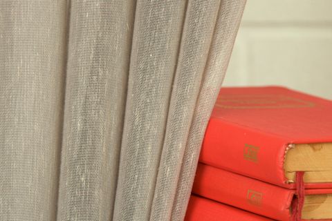 MASSARELLİ KIRÇILLI KETEN ORTA SIK PİLE TÜL PERDE, GRİ, 300X260
