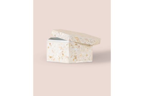 THE MİA SEDEF ALTIGEN KUTU 24X21X12 CM TLC0076