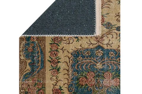 HÜNKAR MAVİSİ VİNTAGE DOKUMA TABAN HALI, 401 YNG, 60X120 CM