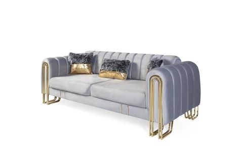 VALES YATAKLI KOLTUK TAKIMI, AÇIK GRİ