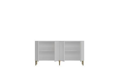 POLİ KONSOL VE TV SEHPASI, BEYAZ GOLD, 150 CM, KA1524BG