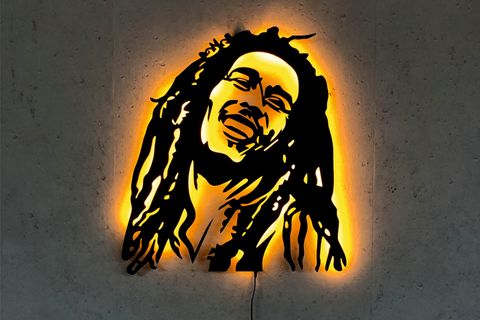 BOB MARLEY V1 LED IŞIKLI TABLO