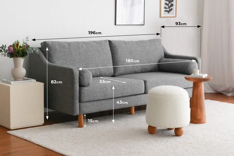 EVODEKO NORDİ ÜÇLÜ KOLTUK, GRİ