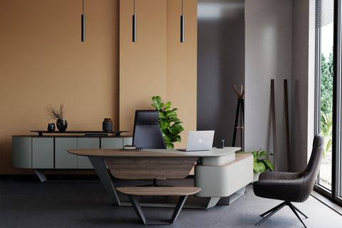 MONZA OFİS SEHPA, BİLBAO DERİ