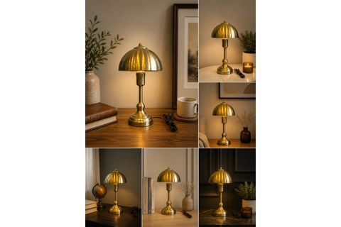 LUMİA DOKUNMATİK ESKİTME RETRO BAŞLIKLI MASA LAMBASI
