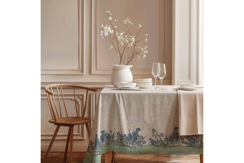 AQUA FLORA PAMUK MASA ÖRTÜSÜ, 100X100 CM