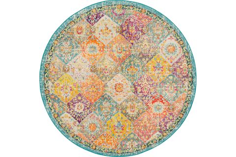 ANGORAHOME SPRİNG MAKİNE HALISI SP1000, YUVARLAK, 160X160