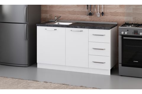 MİNAR 145 CM MUTFAK DOLABI BEYAZ 145-B1-ALT MODÜL