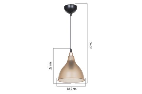EVLİGHT ZANO TEKLİ SARKIT AVİZE, FÜME