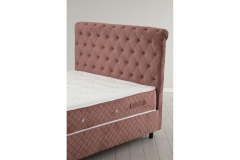 SONATA GÜL ÇİFT KİŞİLİK BAZA+BAŞLIK+YATAK, GÜL KURUSU, 150X200