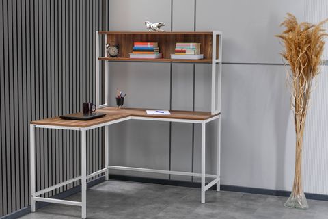 ARPELİA L ÇALIŞMA MASASI, BEYAZ, 140 CM