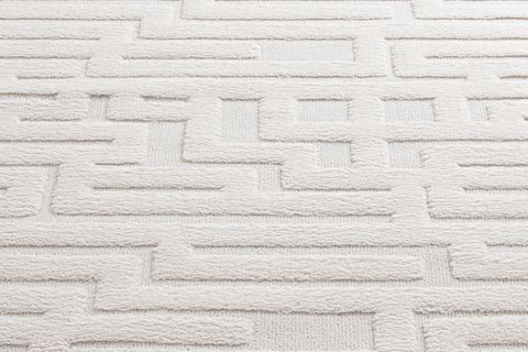 ENJOY BUKLELİ PELUŞ SHAGGY HALI C796B, KREM, 120X170