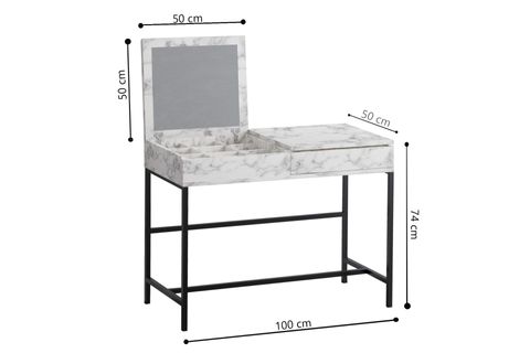LİNDA MAKYAJ MASASI, CARRARA MARBLE