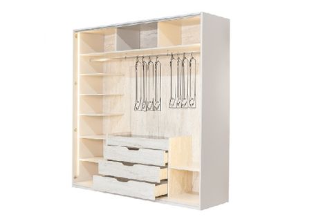 TRESS AKORDEON KAPAKLI DOLAP, 4 KAPAKLI