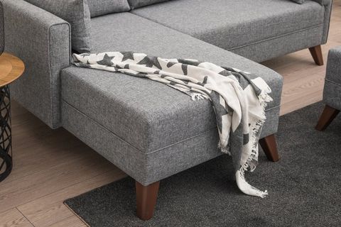 BELLA SOFT MİNİ KÖŞE KOLTUK, GRİ, SAĞ KÖŞE