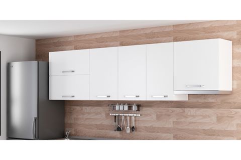 MİNAR 275 CM MUTFAK DOLABI BEYAZ 275-B5-ÜST MODÜL