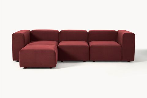 PİETRO MODÜLER KÖŞE KOLTUK, BORDO