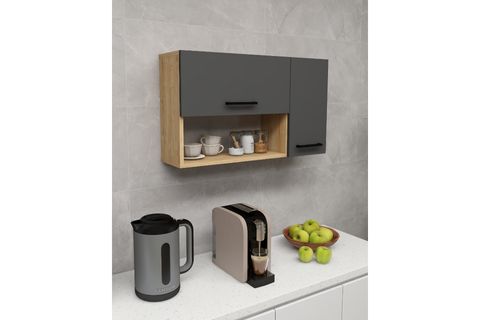 AKASYA ÇOK AMAÇLI DOLAP,  SAFİRMEŞE ANTRASİT