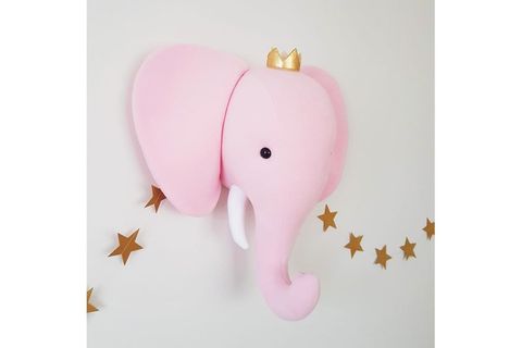 ÜÇ BOYUTLU PEMBE FİL BÜST