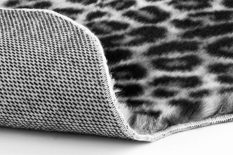 LEOPAR POST KESİM MAKİNE HALISI, GRİ, 80X150