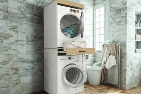 FİKA ÇAMAŞIR VE KURUTMA MAKİNESİ DOLABI, BEYAZ ROTA