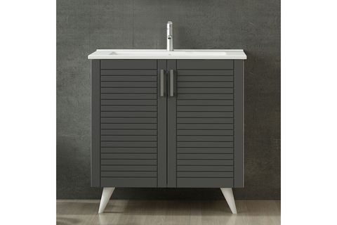 VERA BANYO DOLABI ALT 100CM AY2K ETJ BEYAZ ANTRASİT