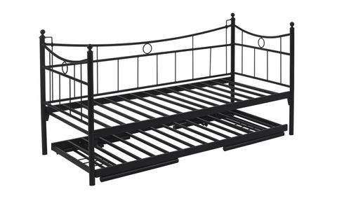 UNİMET DAİLY DAYBED METAL YAVRULU KARYOLA, SİYAH, 90X200