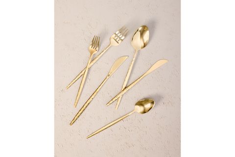 THE MİA SHİNY ÇATAL KAŞIK BIÇAK TAKIMI GOLD 24 PARÇA
