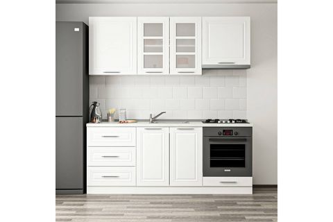 MİNAR 200 CM MEBRAN C MUTFAK DOLABI BEYAZ 200-MCB1