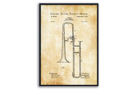 WİND INSTRUMENTS PATENT ÇERÇEVELİ PANO SET, 50X70