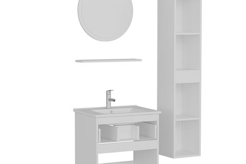 SANYA BANYO DOLABI 65CM AS2K1Ç+1YA1R+ETJ+BOY BEYAZ