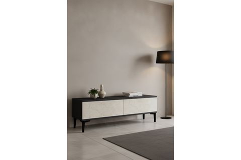APLOS TV SEHPASI, ANTRASİT TRAVERTEN, 120 CM, TSA1299AT
