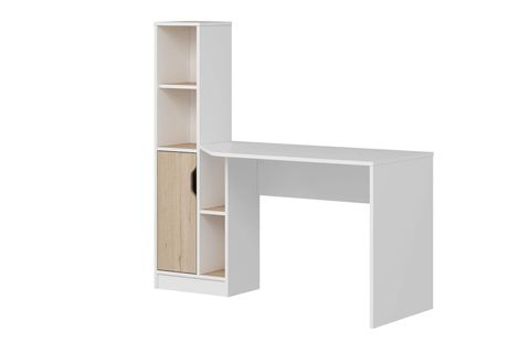 VİORA ÇALIŞMA MASASI, BEYAZ DERİN SEPET