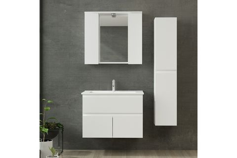 NİKA BANYO DOLABI AS2K1Ç70, BEYAZ, 85 CM