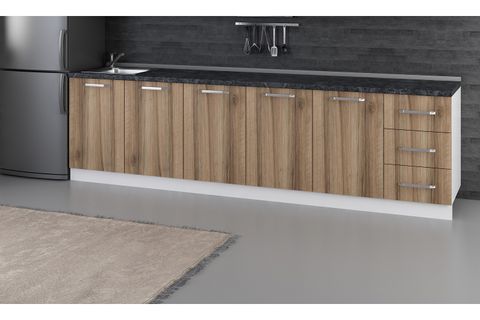 MİNAR 295 CM MUTFAK DOLABI BEYAZ DORE 295-D2-ALT MODÜL