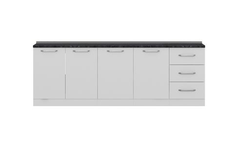 MİNAR 240 CM MUTFAK DOLABI BEYAZ 240-B1-ALT MODÜL