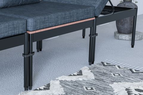 LİMNİ HOME MİNİ MULTİLOUNGE BAHÇE BALKON KOLTUĞU, SİYAH