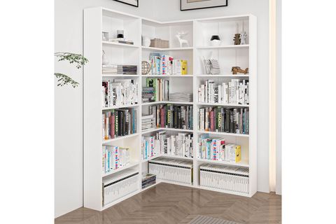 ADEL KÖŞE KİTAPLIK, BEYAZ, SET 5