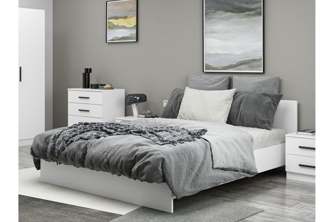 KALE210 YATAK ODASI TAKIMI, BEYAZ, 4 KAPAKLI, SET 114