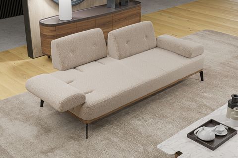 SOHO ÜÇLÜ YATAKLI KOLTUK, KREM